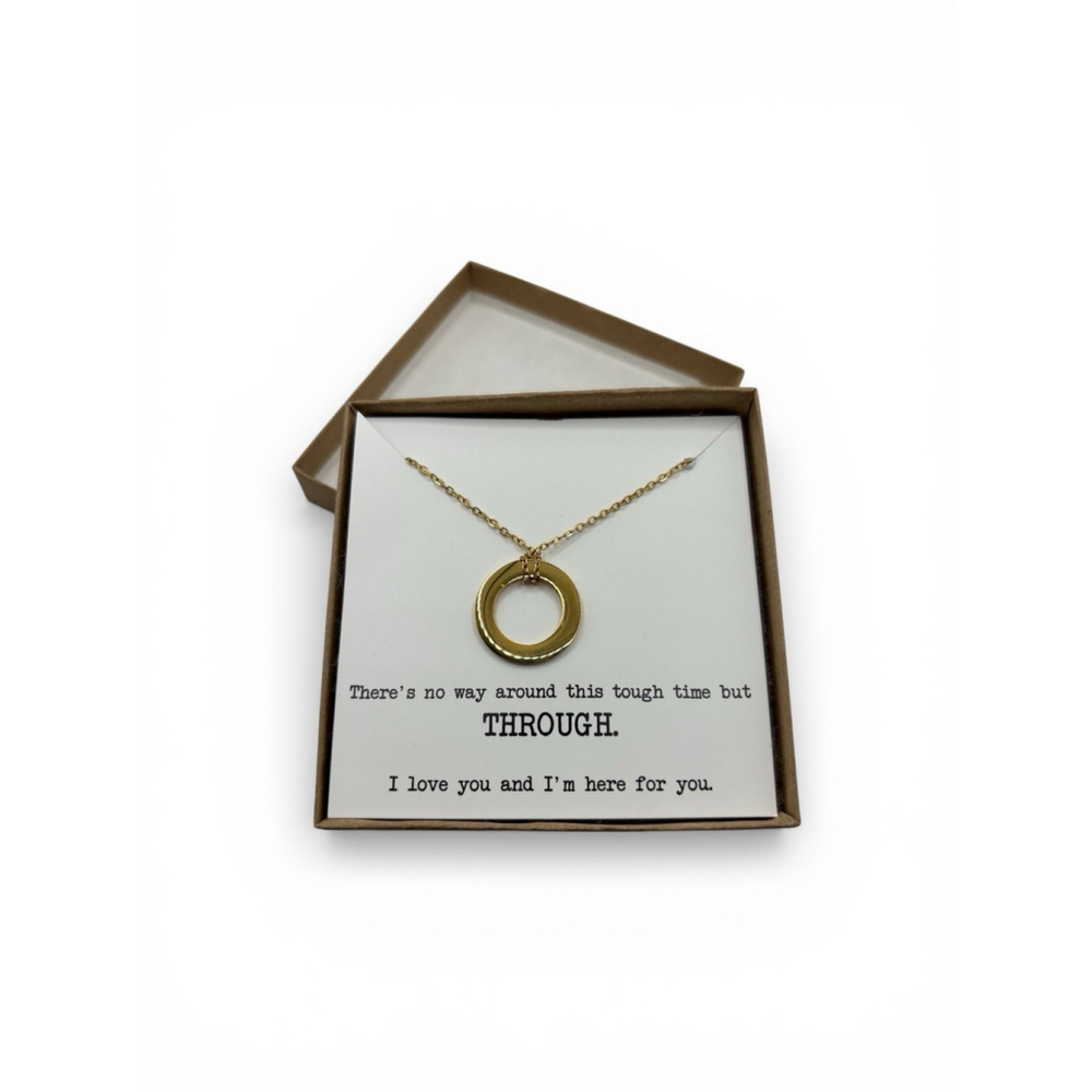 Circle Pendant Necklace Box Set